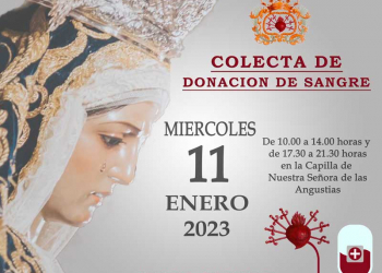 La capilla de las Angustias acoge hoy miércoles una colecta de Donación de Sangre