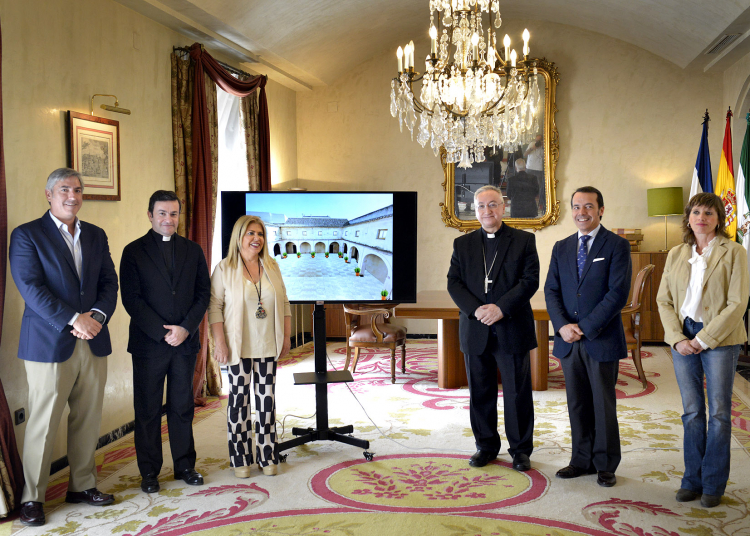 El Ayuntamiento y el Obispado culminan la cesión del ‘Claustro Chico’ para destinarlo a la nueva sede de la Hermandad del Rocío