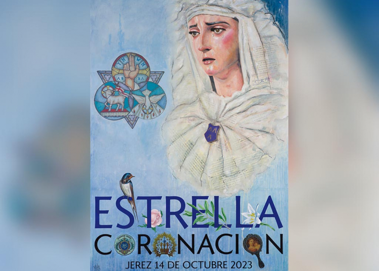 Miguel Ángel Segura firma el cartel de la Coronación de la Virgen de la Estrella