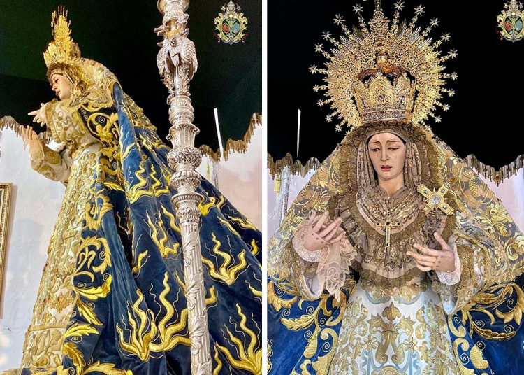 La Virgen de Salud y Esperanza estrenará el manto de salida el Martes Santo