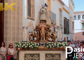 Salida procesional de la Virgen de la Palma