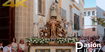 Salida procesional de la Virgen de la Palma