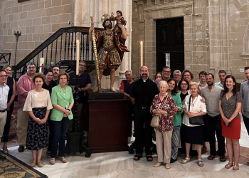 La Iglesia de Santiago restaura la imagen de San Cristóbal