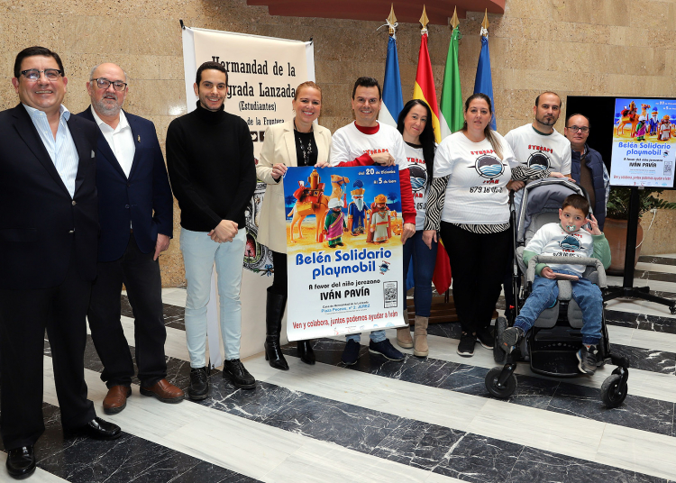 La Hermandad de la Lanzada expondrá un Belén de Playmobil benéfico para ayudar al niño jerezano Iván Pavía