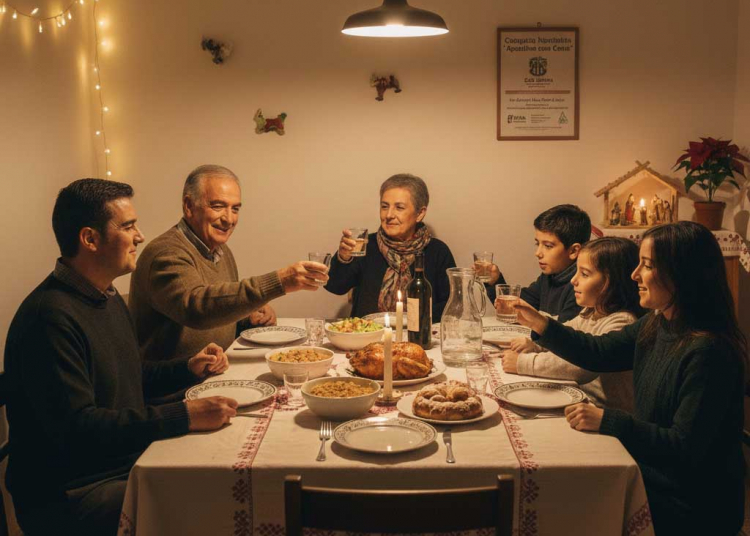 Cáritas lanza un año más la campaña “Apadrina una Cena” para ofrecer una cena especial de Nochebuena a familias necesitadas