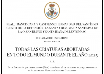 La Hermandad de la Defensión celebra una Eucaristía por los Santos Inocentes