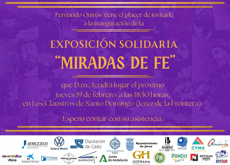 Fernando Quirós inaugura hoy su exposición solidaria ‘Miradas de Fe’, un recorrido pictórico por las cofradías de la ciudad