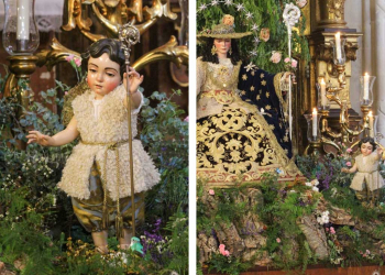 La Agrupación Parroquial de la Divina Pastora de San Dionisio bendijo la talla del Divino Pastorcito