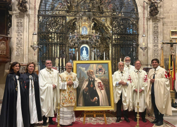 El Convento de Santo Domingo recibe un retrato de San Bartolo Longo, primer santo laico de la Orden del Santo Sepulcro