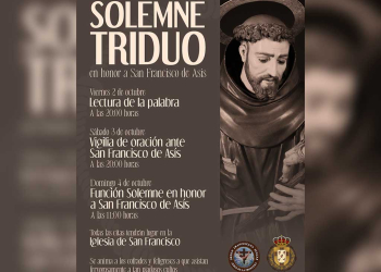 Las Cinco Llagas dedica por primera vez sus cultos a San Francisco de Asís